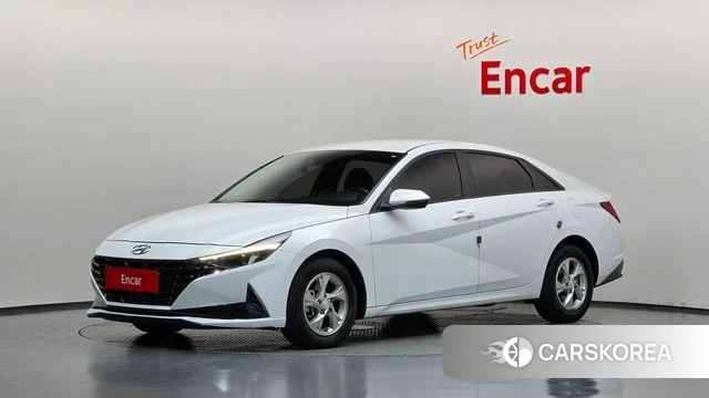 Hyundai Avante (CN7) 2021 Белый из Кореи