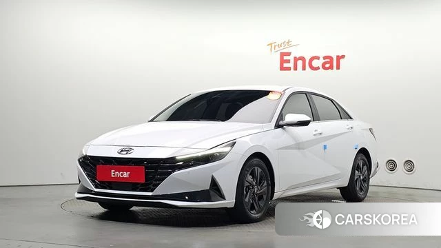 Hyundai Avante (CN7) 2022 Белый из Кореи
