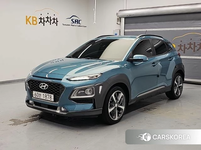 Hyundai Kona 2018 Небесно-голубой из Кореи