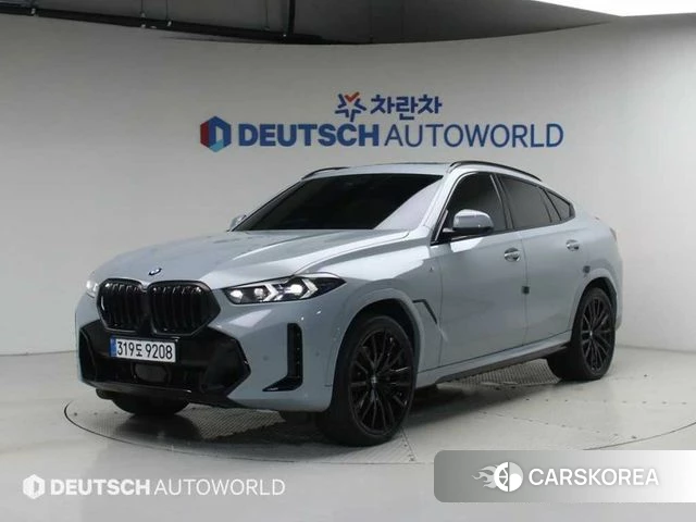 BMW X6 (G06) 2025 Небесно-голубой из Кореи