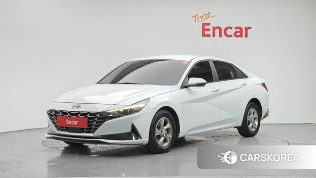 Hyundai Avante (CN7) 2022 Белый из Кореи