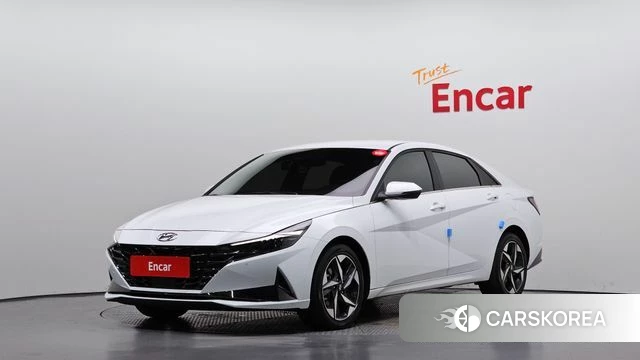 Hyundai Avante (CN7) 2022 Белый из Кореи