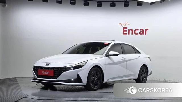 Hyundai Avante (CN7) 2020 Белый из Кореи