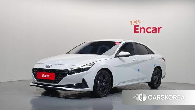 Hyundai Avante Hybrid (CN7) 2023 Белый из Кореи