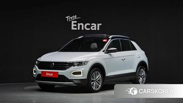 Volkswagen T-Roc 2021 Серебристо-серый из Кореи
