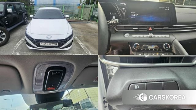 Hyundai Avante (CN7) 2023 Белый из Кореи