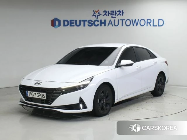 Hyundai Avante (CN7) 2021 Белый из Кореи