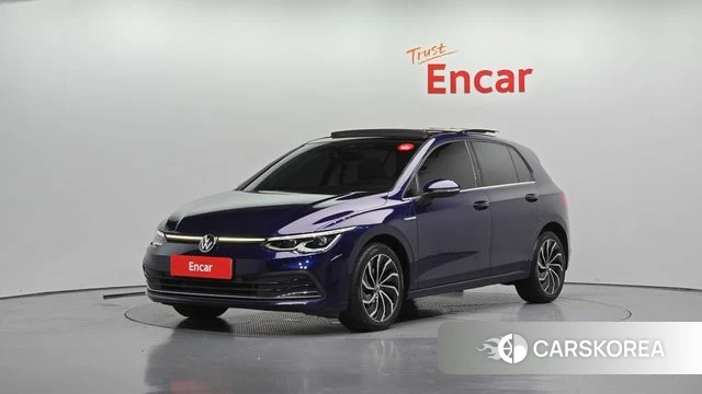 Volkswagen Golf 8th Generation 2022 Синий из Кореи