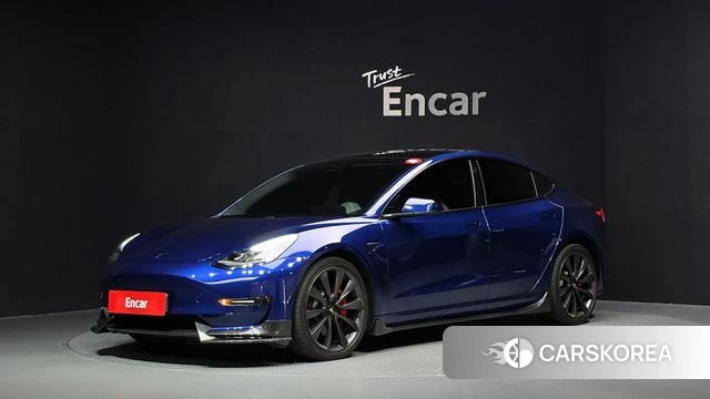 Tesla Model 3 2020 Синий из Кореи