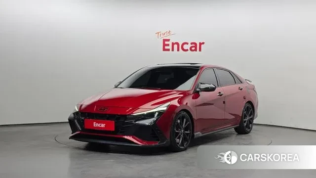 Hyundai Avante (CN7) 2021 Красный из Кореи