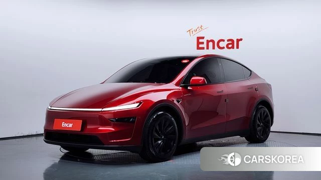 Tesla Model Y 2025 Красный из Кореи