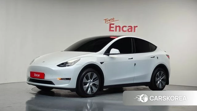 Tesla Model Y 2022 Белый из Кореи
