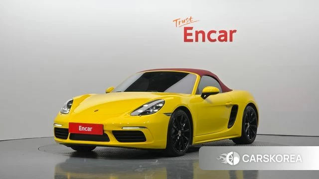 Porsche 718 Boxster 2020 Желтый из Кореи