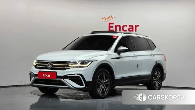 Volkswagen Tiguan Allspace 2022 Белый из Кореи