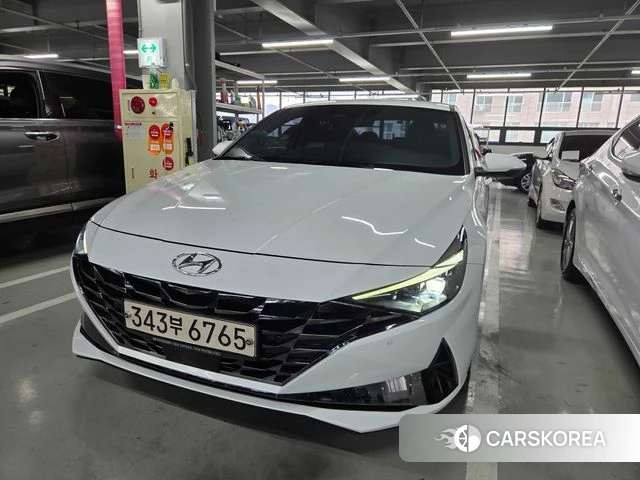 Hyundai Avante (CN7) 2020 Белый из Кореи