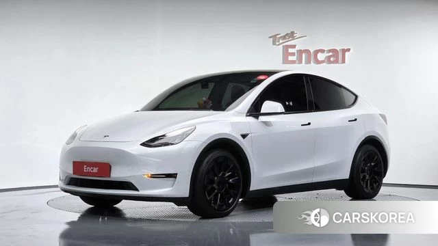Tesla Model Y 2021 Белый из Кореи