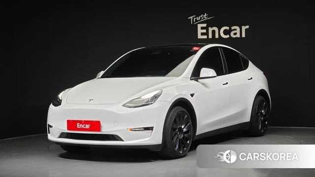Tesla Model Y 2022 Белый из Кореи