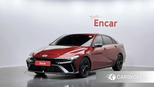 Hyundai The New Avante (CN7) 2024 Красный из Кореи