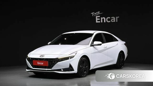 Hyundai Avante Hybrid (CN7) 2022 Белый из Кореи