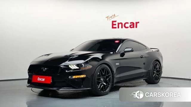 Ford Mustang 2022 Черный из Кореи