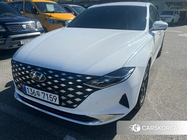 Hyundai The New Grandeur IG Hybrid 2021 Белый из Кореи