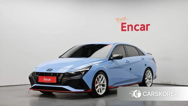 Hyundai Avante (CN7) 2021 Небесно-голубой из Кореи
