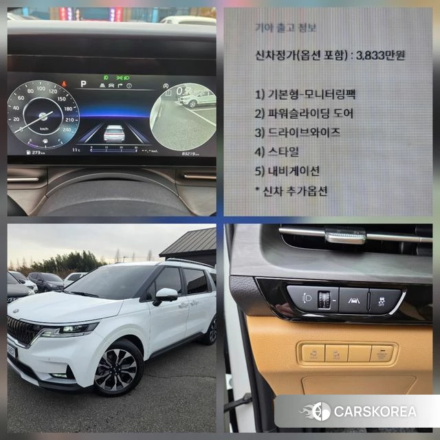 Kia Carnival 4th generation 2021 Белый из Кореи