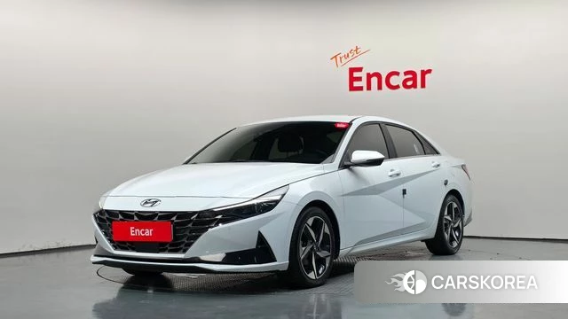 Hyundai Avante Hybrid (CN7) 2022 Белый из Кореи