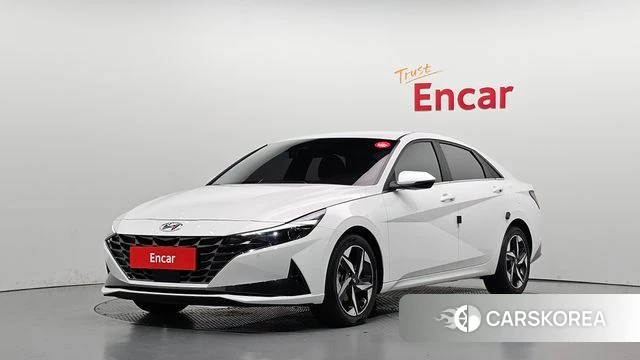 Hyundai Avante (CN7) 2023 Белый из Кореи