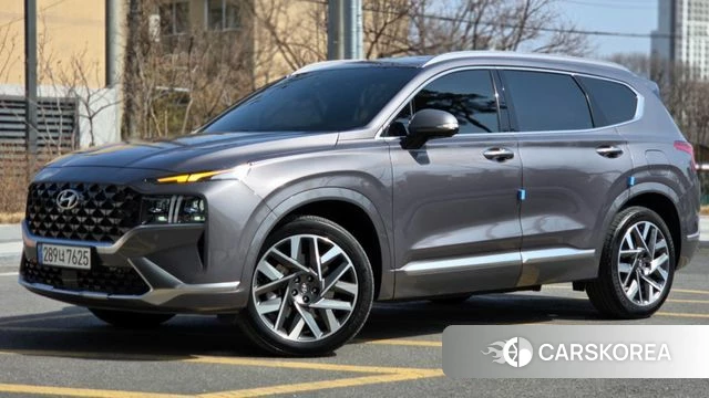 Hyundai The New Santa Fe 2022 Серый из Кореи