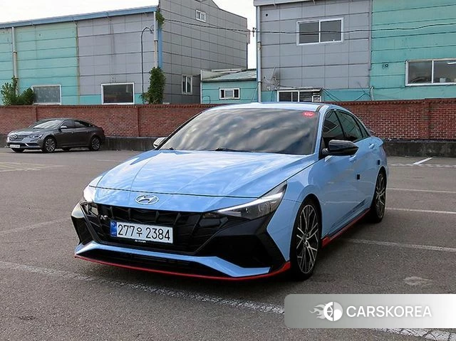 Hyundai Avante (CN7) 2022 Синий из Кореи