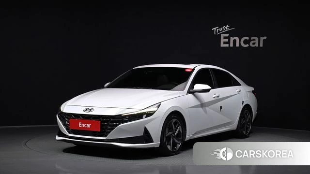 Hyundai Avante Hybrid (CN7) 2022 Белый из Кореи
