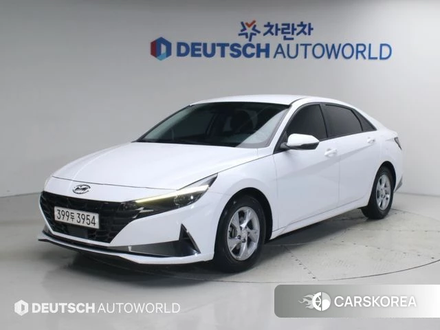 Hyundai Avante (CN7) 2021 Белый из Кореи