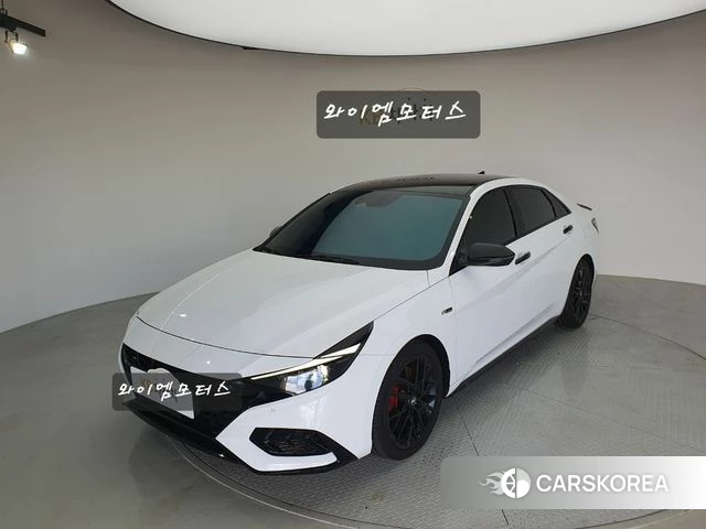 Hyundai Avante (CN7) 2021 Белый из Кореи