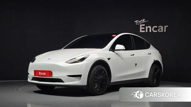 Tesla Model Y 2023 Белый из Кореи