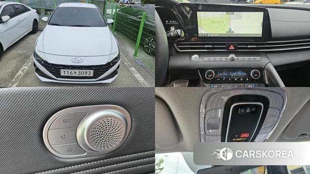 Hyundai Avante (CN7) 2022 Белый из Кореи