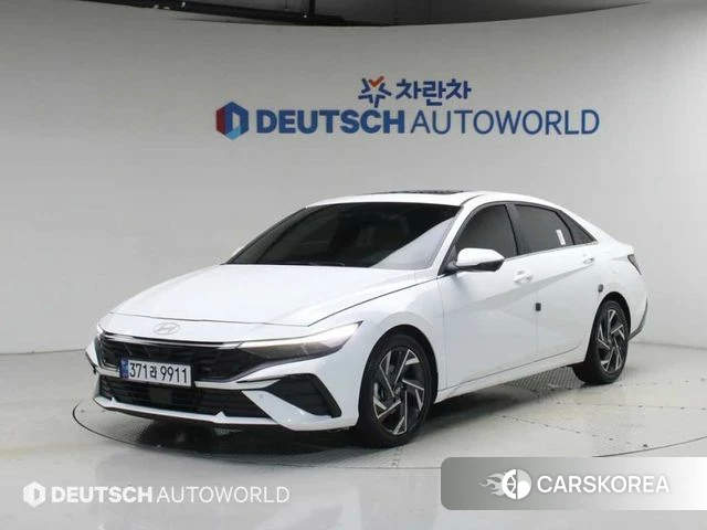 Hyundai The New Avante (CN7) 2023 Белый из Кореи