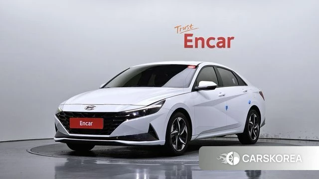 Hyundai Avante (CN7) 2022 Белый из Кореи