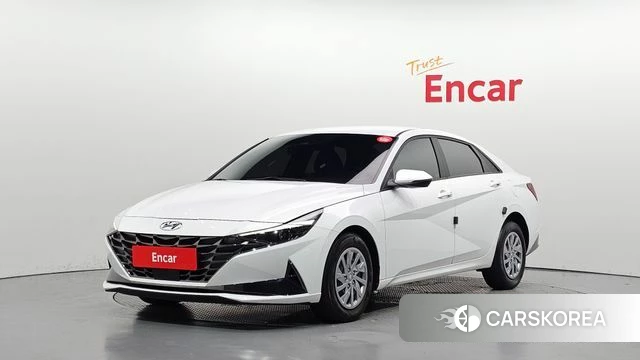 Hyundai Avante (CN7) 2021 Белый из Кореи