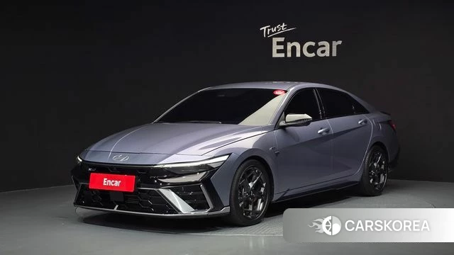 Hyundai The New Avante (CN7) 2023 Небесно-голубой из Кореи