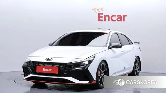 Hyundai Avante (CN7) 2023 Белый из Кореи