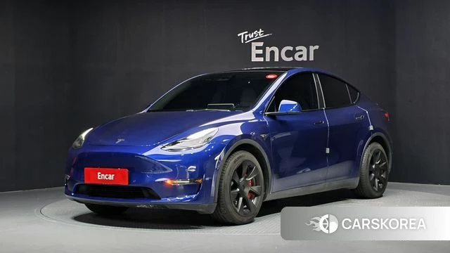 Tesla Model Y 2022 Синий из Кореи