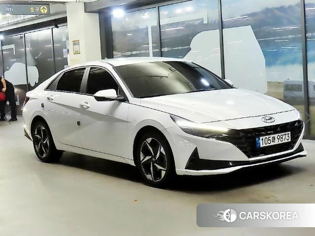 Hyundai Avante (CN7) 2021 Белый из Кореи