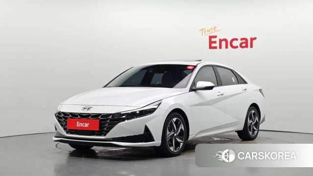 Hyundai Avante (CN7) 2021 Белый из Кореи