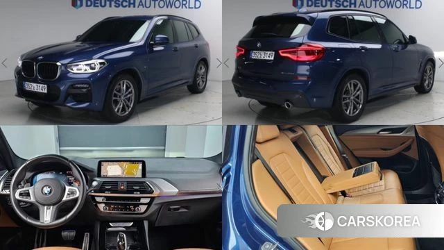 BMW X3 (G01) 2020 Синий из Кореи