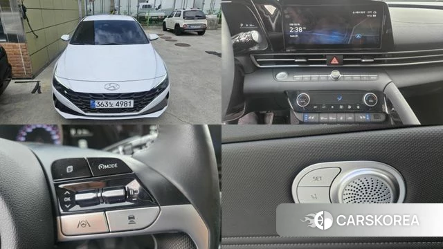 Hyundai Avante (CN7) 2022 Белый из Кореи