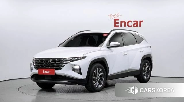 Hyundai Tucson Hybrid (NX4) 2021 Белый из Кореи