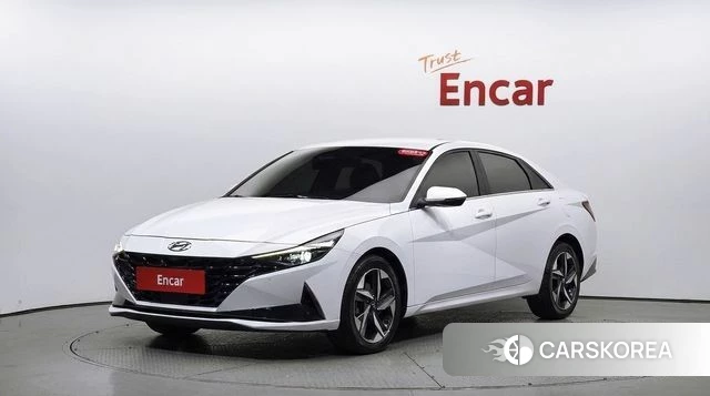 Hyundai Avante (CN7) 2022 Белый из Кореи
