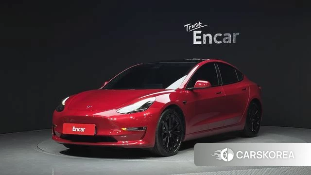 Tesla Model 3 2021 Красный из Кореи