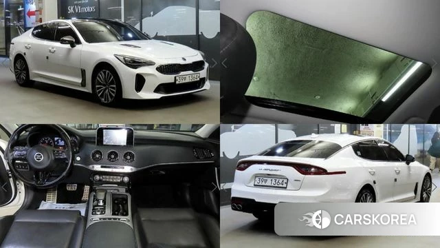 Kia Stinger 2018 Белый из Кореи